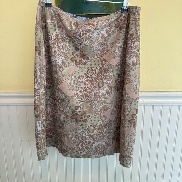 Vintage Y2K Sweet Lily Reversible Paisley Print Skirt Lettuce hem - Picture 2 of 5